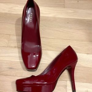 Gucci pumps, size 36, raspberry